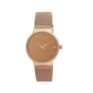 Laura Ashley Ladies LA31043RG Laura Ashley Rose Gold Minimalist Mesh Watch